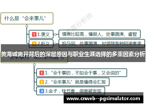 黄海诚离开背后的深层原因与职业生涯选择的多重因素分析 黄海诚离开背后的深层原因与职业生涯选择的多重因素分析